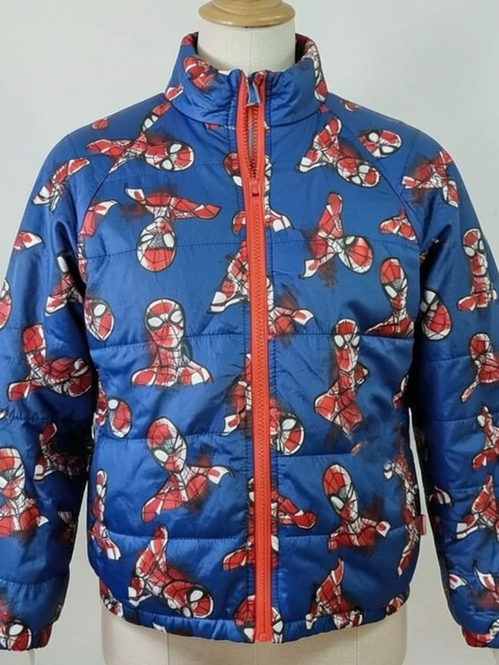 Disney Marvel Spider-Man boys jacket in blue and red size 5/6